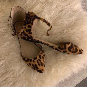 Leopard print flats